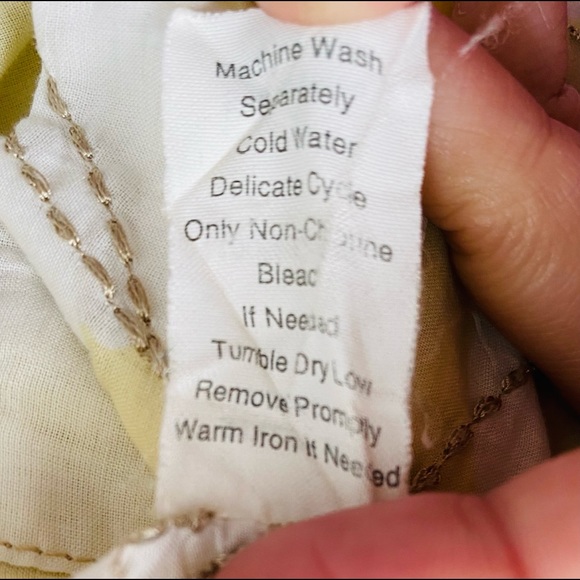 CAbi Check Embroidered Flower Button Notch Blouse - Picture 5 of 5